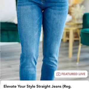 Southern Grace Elevate Your Style straight leg jeans sz 12